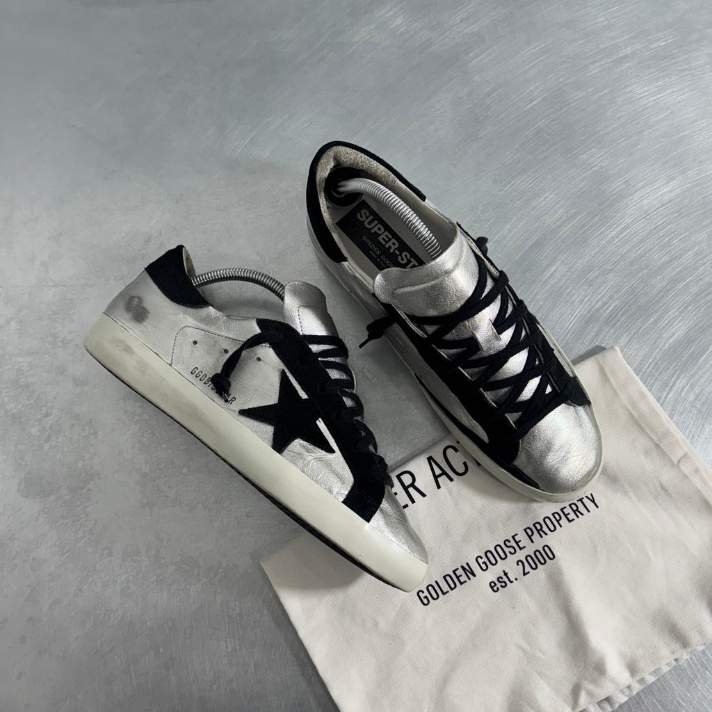 Sneaker Golden Goose Super-Star Silver - Size 40br/41it
