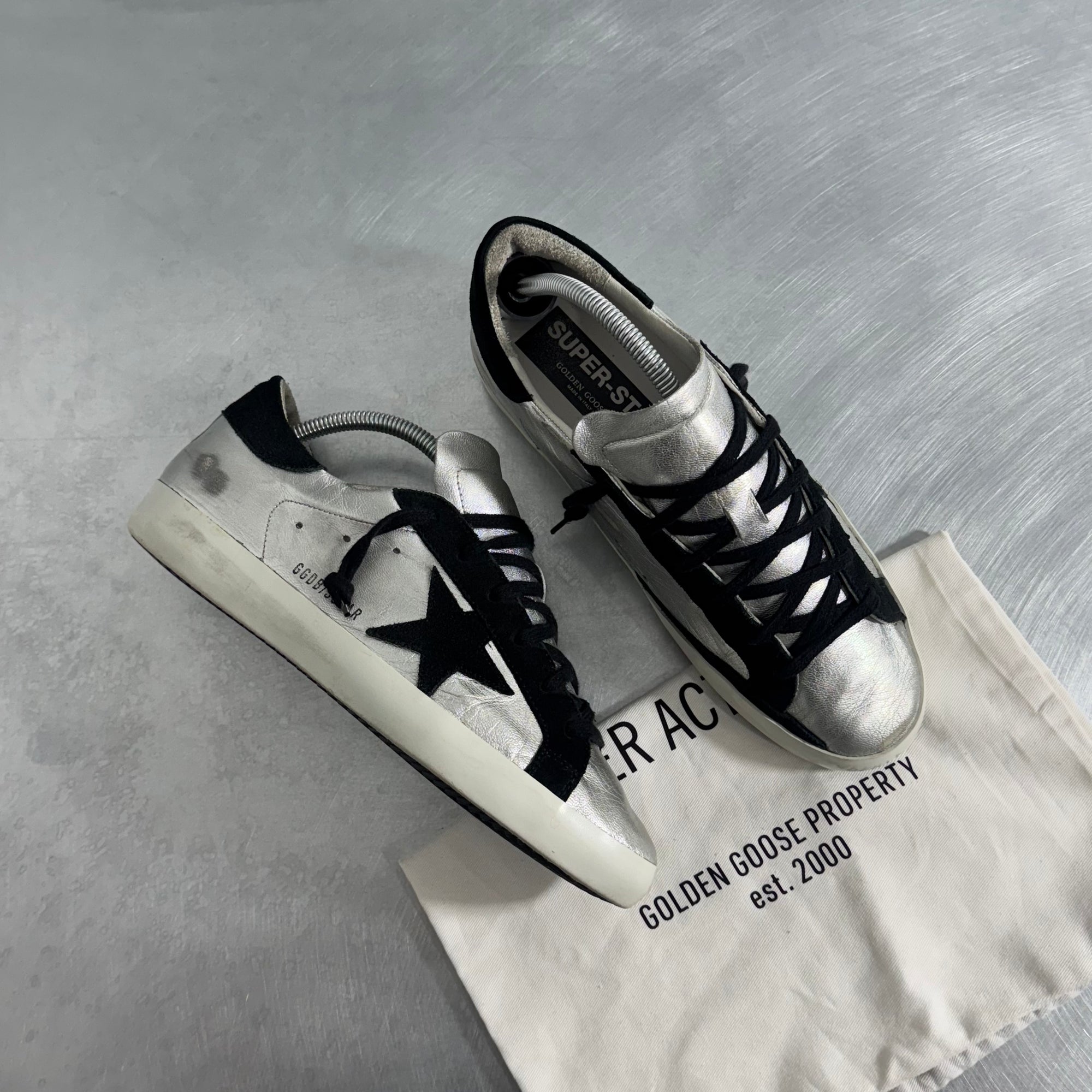 Sneaker Golden Goose Super-Star Silver - Size 40br/41it
