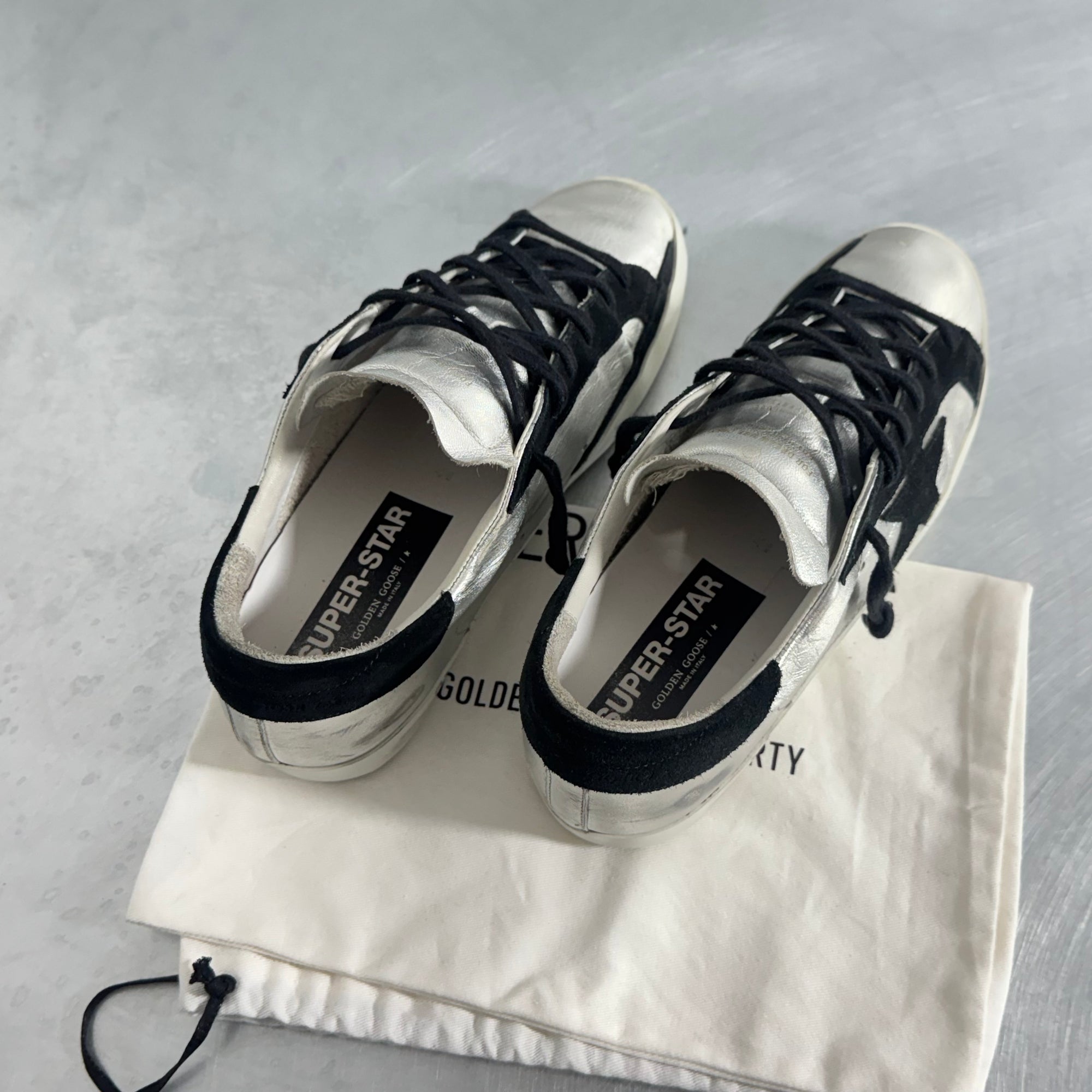 Sneaker Golden Goose Super-Star Silver - Size 40br/41it