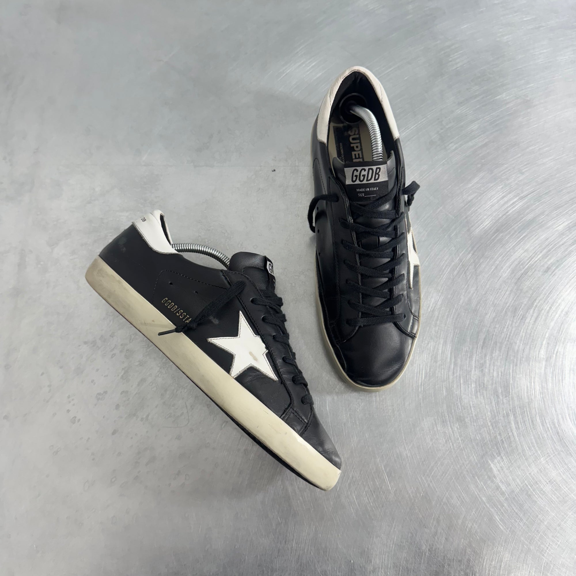 Sneaker Golden Goose Super-Star Black White - Size 42br/43it