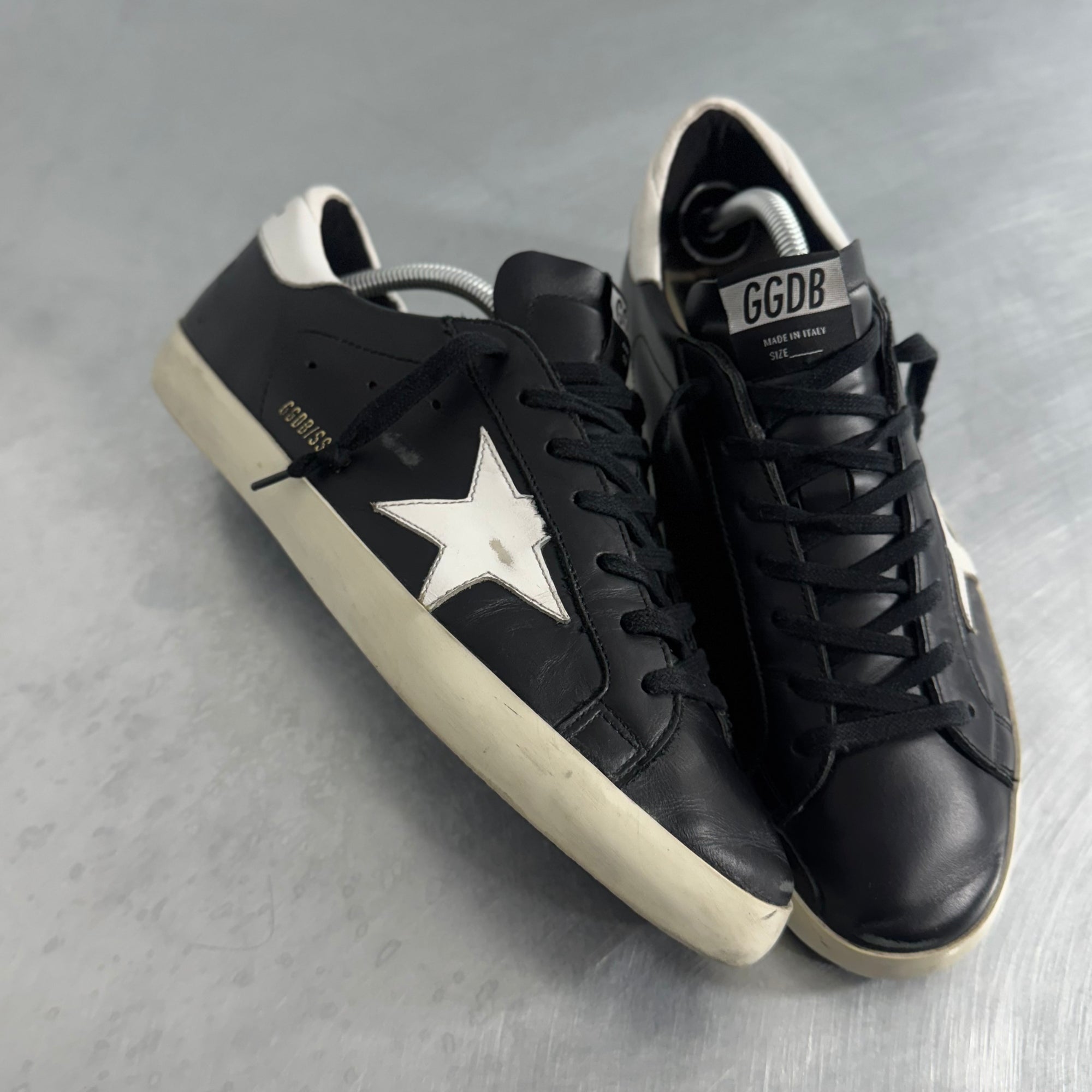Sneaker Golden Goose Super-Star Black White - Size 42br/43it